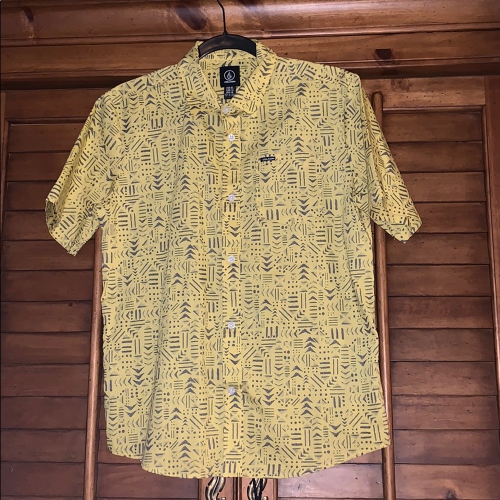 Volcom Boys Big XL Button Down Shirt